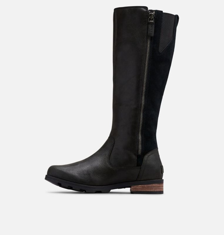 Sorel Dam Gummistövlar Svarta - Emelie™ Tall Låga - HKU-615980